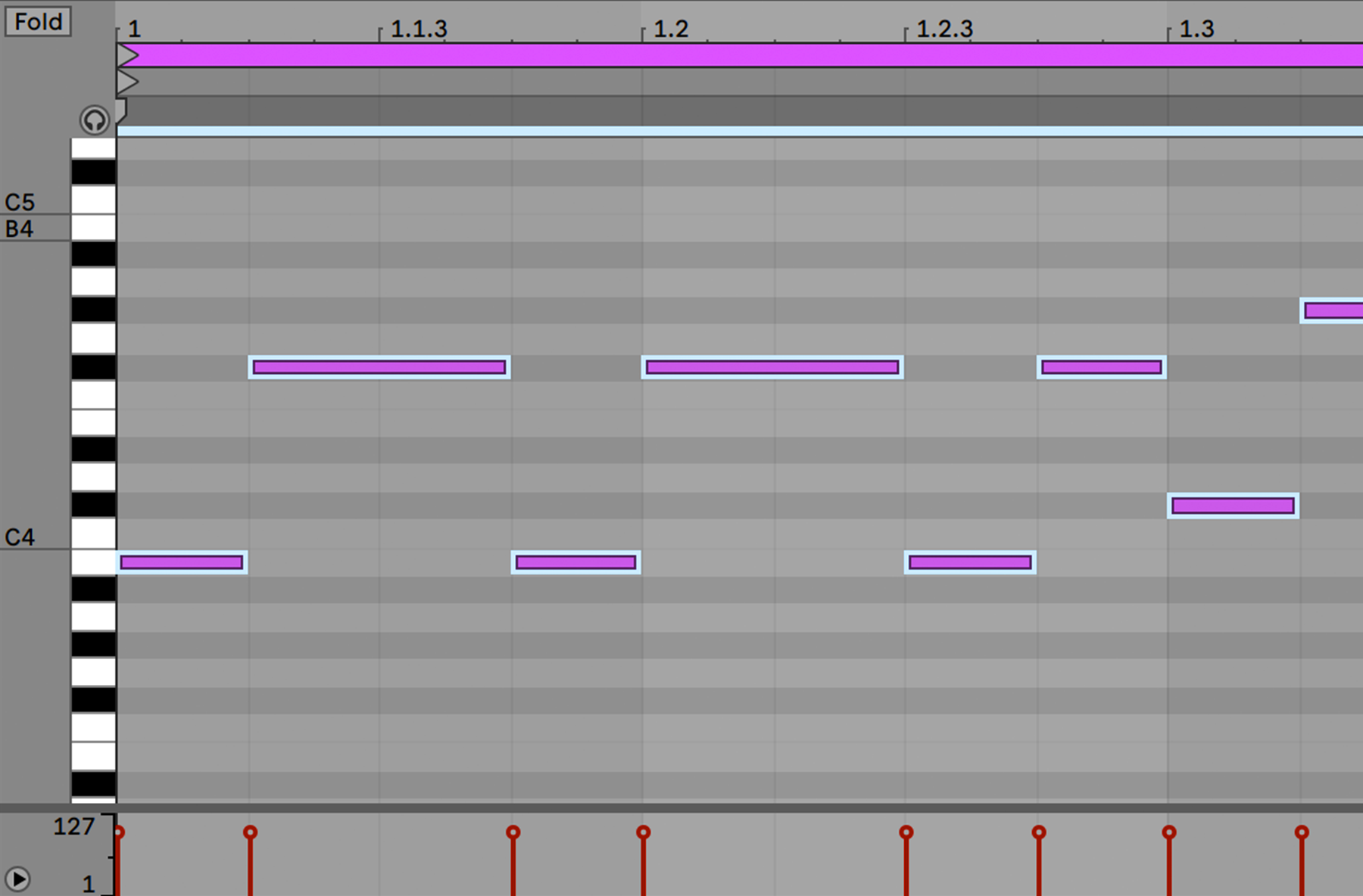 ableton live keyboard shortcut loop section