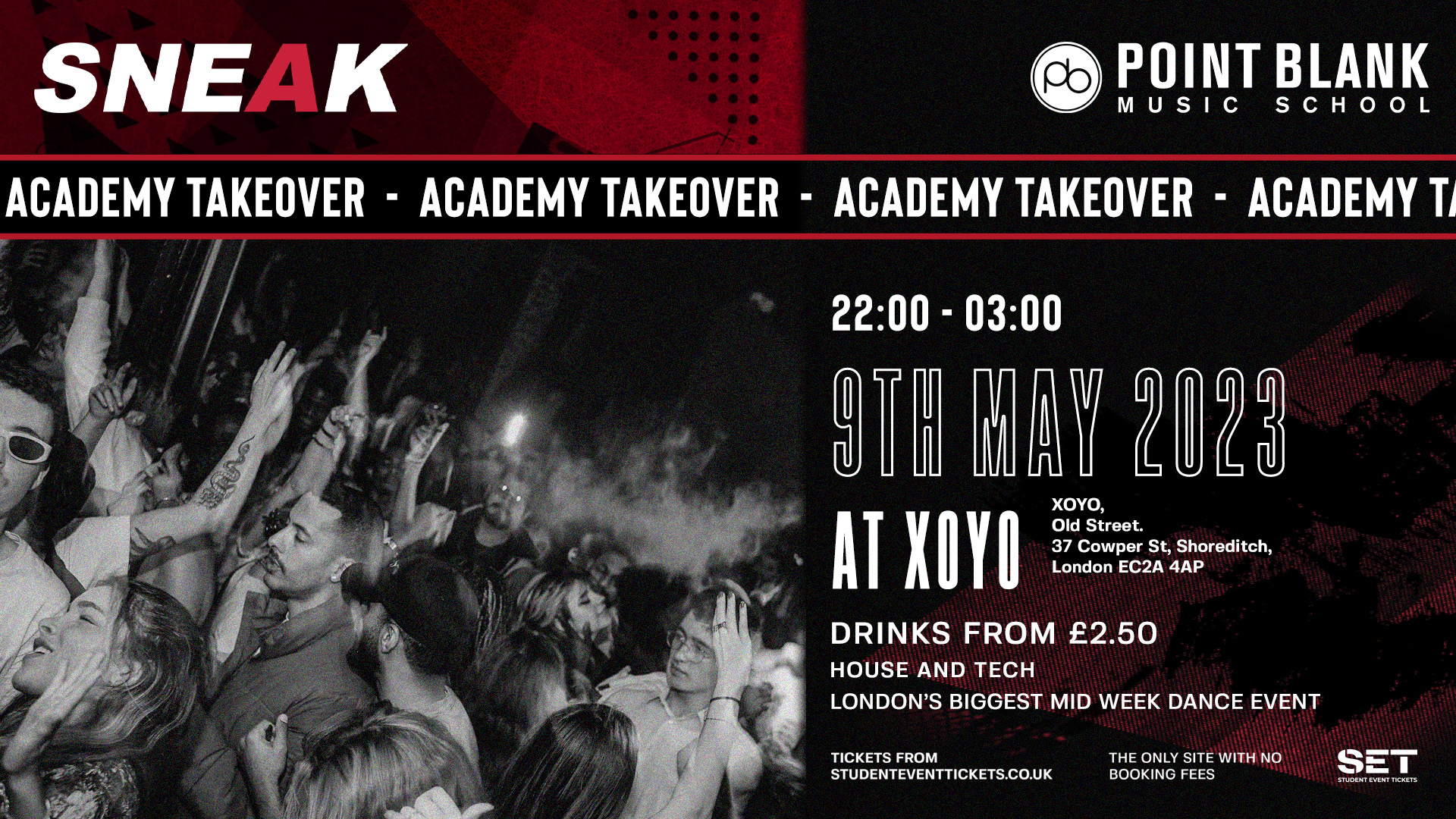 Point Blank Takes Over XOYO with SNEAK for a Night of Unforgettable Tech House
